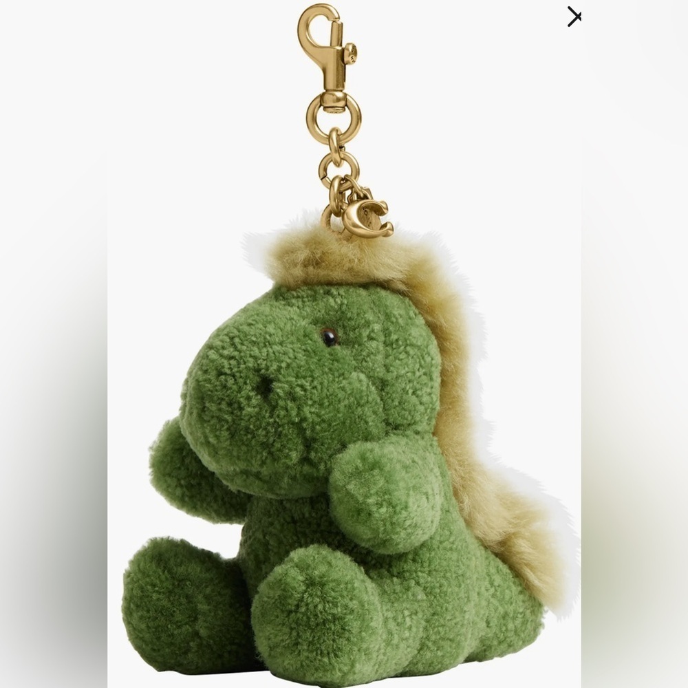 Coach Little Rexy Plush Genuine Shearling Bag Charm